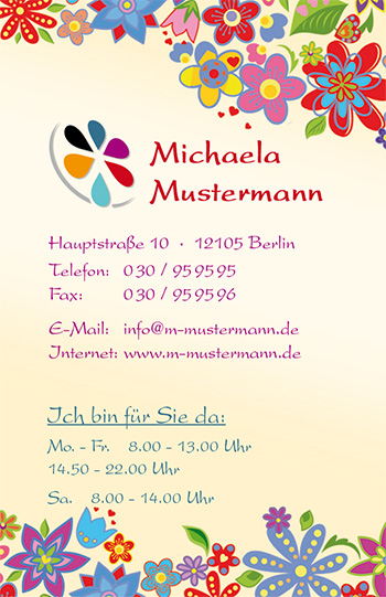 1212010325 Visitenkarte "Märchenwelt" Visitenkarte "Märchenwelt"