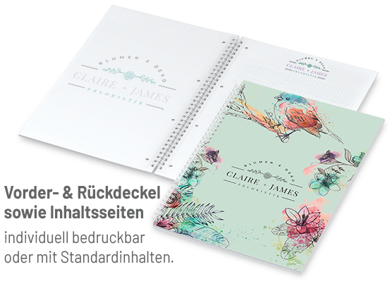 Spiralblock DIN A4 - selber konfigurieren Spiralblock DIN A4 - selber konfigurieren