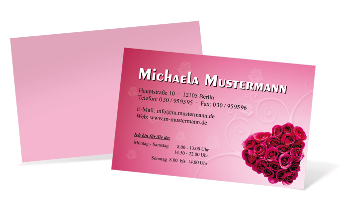 Visitenkarte "Rosenherz" Landscape Visitenkarte "Rosenherz" Landscape