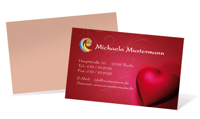 Visitenkarte "Love" Landscape Visitenkarte "Love" Landscape