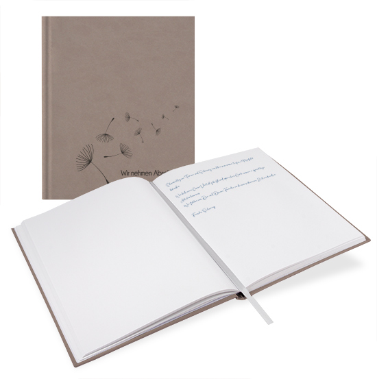 KB-21204 Kondolenzbuch "Taupe" Kondolenzbuch "Taupe"