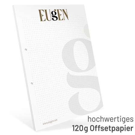 100304024002 Notizblock Premium DIN A4 + Abheftlochung Notizblock Premium DIN A4 + Abheftlochung