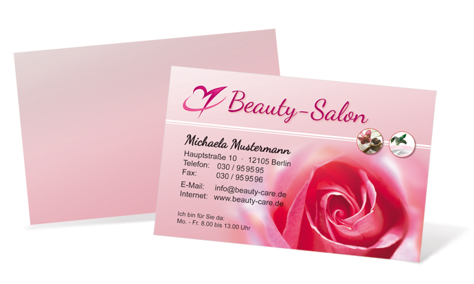 Visitenkarte "duftende Rose" Landscape Visitenkarte "duftende Rose" Landscape