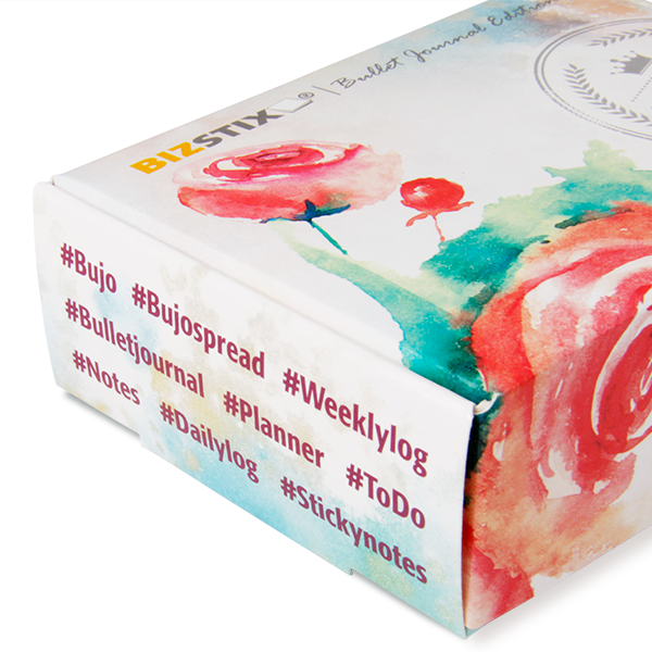 BIZSTIX® Bullet Journal Haftnotizen Floral-Edition