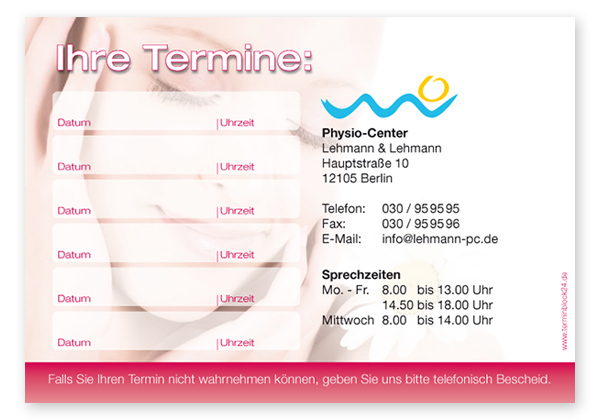 1214010601 Terminzettel "natural Beauty"  6 Termine Terminzettel "natural Beauty"  6 Termine