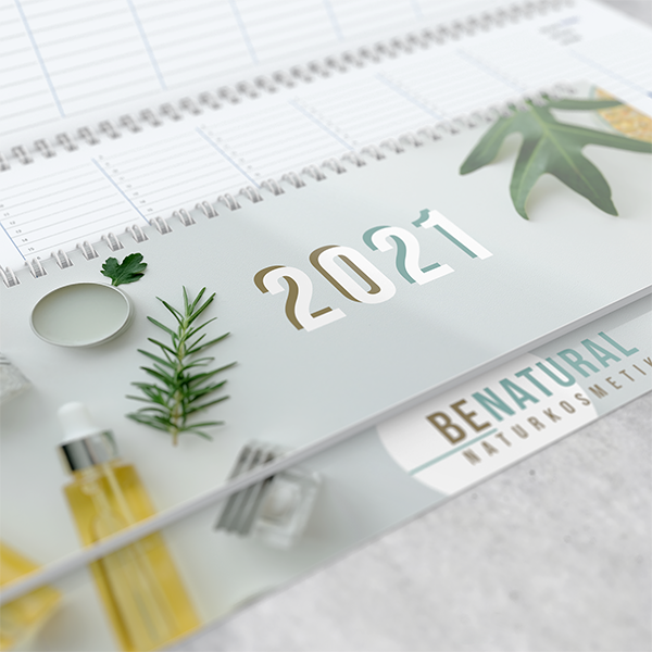 Tischquerkalender Business-Standard Softcover Recycling