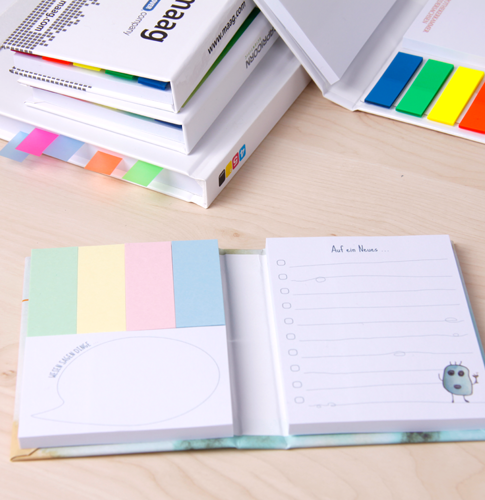 Haftnotizen im Hardcover – Perfekt bedruckt für dein Unternehmen Haftnotizen im Hardcover – Perfekt bedruckt für dein Unternehmen