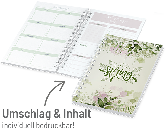 1106024044 Spiralblock DIN A6 individuell Spiralblock DIN A6 individuell