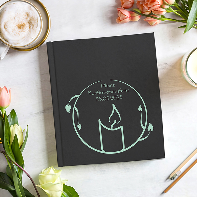Gästebuch Konfirmation Schwarz Gästebuch Konfirmation Schwarz