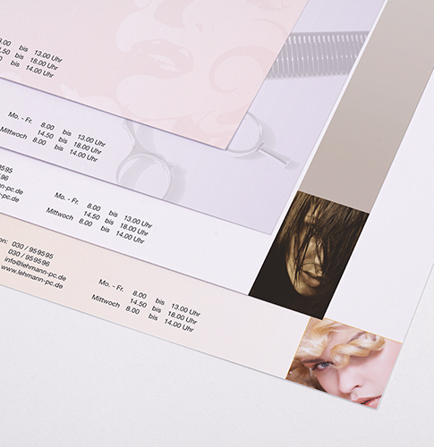 Briefpapier für den Friseursalon Briefpapier für den Friseursalon