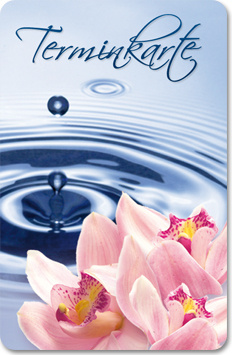 Terminkarte "Wellness Oase" Terminkarte "Wellness Oase"