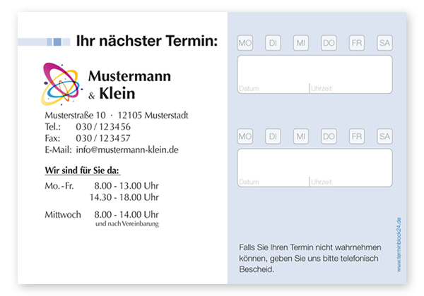 Terminzettel Classic #2.2 Terminzettel Classic #2.2