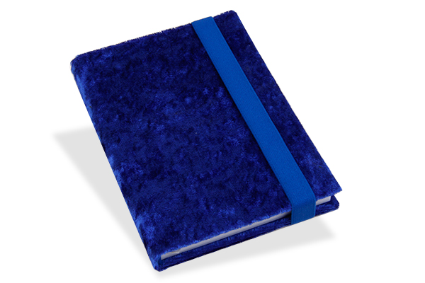 BIZBOOX® Spiegelsamt royalblau DIN A6