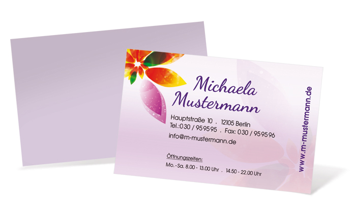 Visitenkarte "white style" Landscape Visitenkarte "white style" Landscape