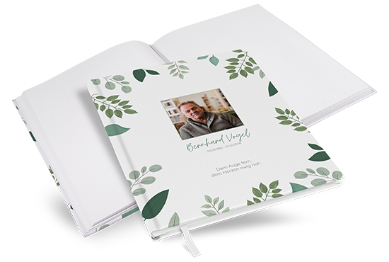 Kondolenzbuch - Pure Greenery