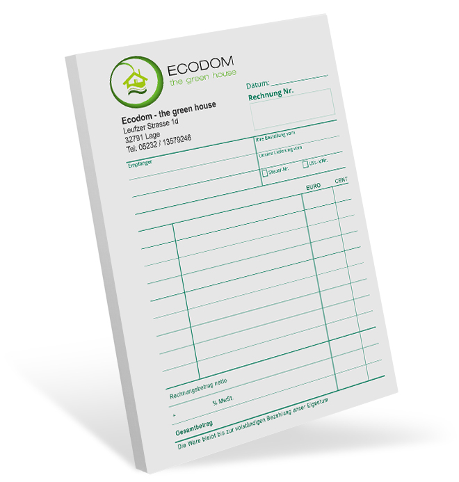 Quittungsblock #3 optional nummeriert Quittungsblock #3 optional nummeriert