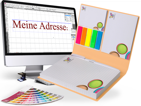 Gestaltungsservice für Haftnotiz-Set im Umschlag mit 3 Haftnotizen Gestaltungsservice für Haftnotiz-Set im Umschlag mit 3 Haftnotizen