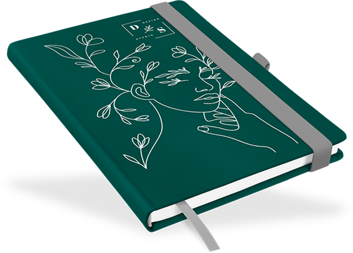 "Midnight Green" - DIN A5 mit deinem Umschlagdesign "Midnight Green" - DIN A5 mit deinem Umschlagdesign
