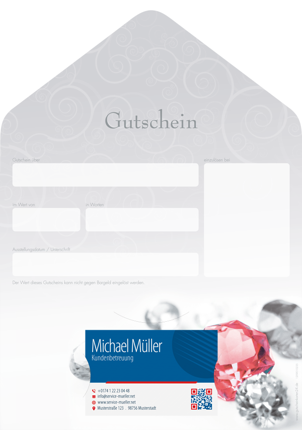 Gutscheinkarte Classic "Diamanten"