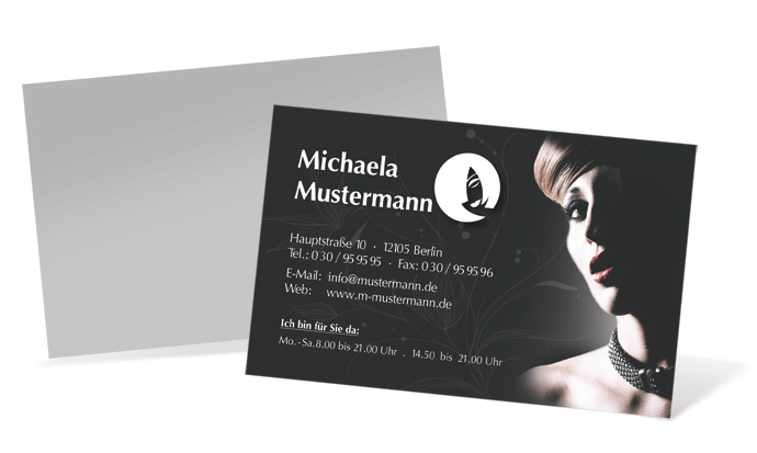 1212020225 Visitenkarte "Rosenherz" Landscape Visitenkarte "Rosenherz" Landscape