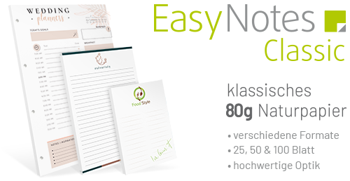 Klassische Notizblöcke in Top-Qualität