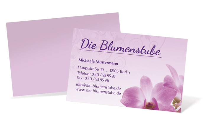 1212020224 Visitenkarte "Flower Power" Landscape Visitenkarte "Flower Power" Landscape