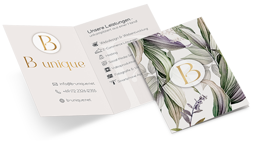 1212220101 Klappvisitenkarte Classic Hochformat Klappvisitenkarte Classic Hochformat