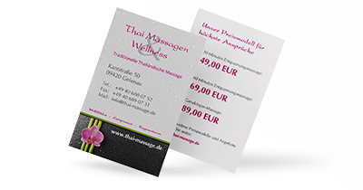 Masseure Visitenkarten  Masseure Visitenkarten