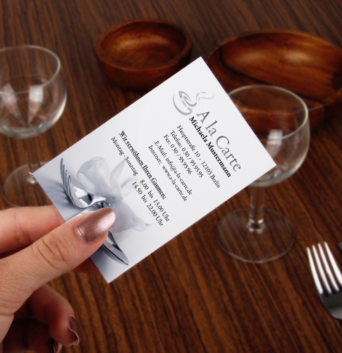 Visitenkarten für dein Restaurant online gestalten