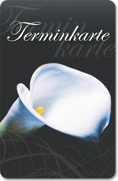 Terminkarte "Blütenrein" Terminkarte "Blütenrein"