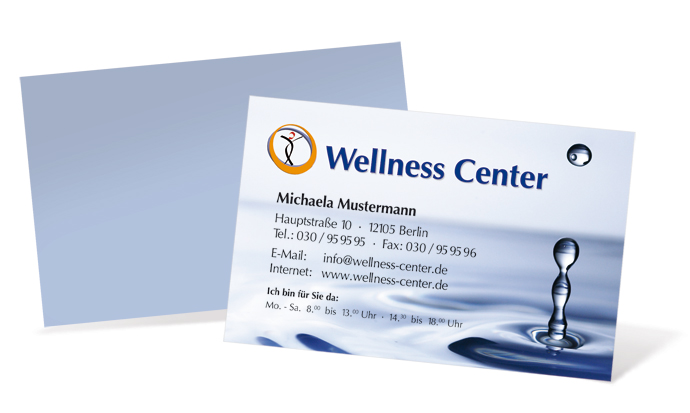 1212020127 Visitenkarte "kühler Tropfen" Landscape Visitenkarte "kühler Tropfen" Landscape