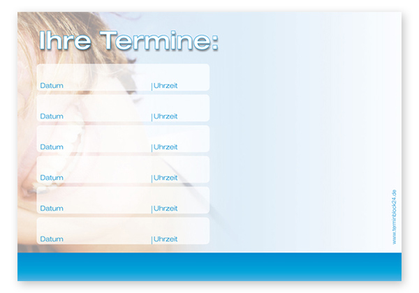 Terminzettel "healthy Smiles" - 6 Termine Terminzettel "healthy Smiles" - 6 Termine