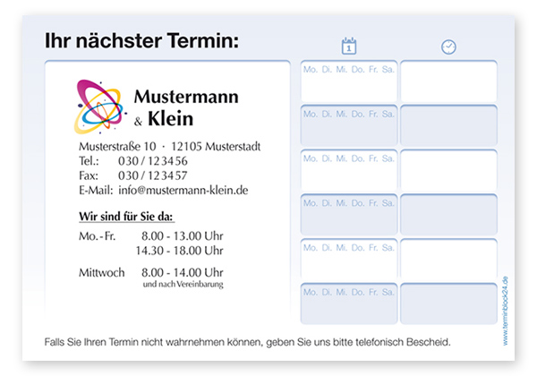 Terminzettel Classic #5.6