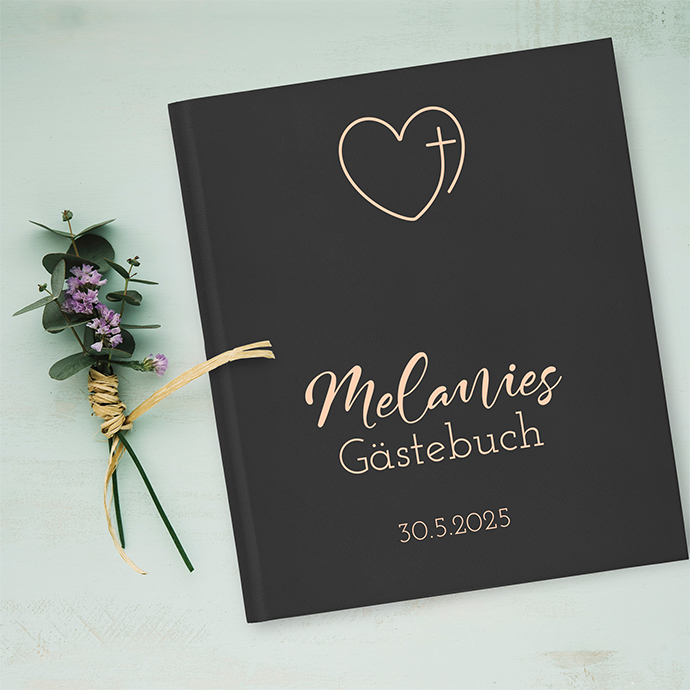 Gästebuch Konfirmation Schwarz Gästebuch Konfirmation Schwarz