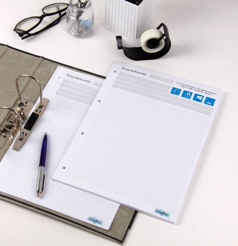 Gesprächsnotizblock DIN A5 vs. DIN A4: Was sind die Unterschiede? Gesprächsnotizblock DIN A5 vs. DIN A4: Was sind die Unterschiede?