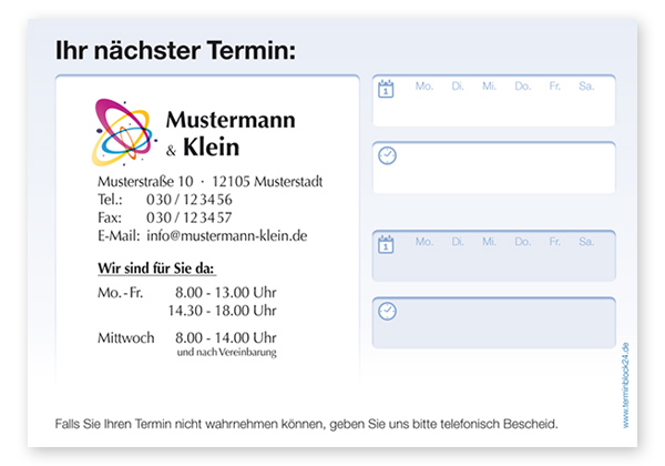 Terminzettel Classic #5.2