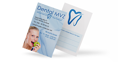 Zahnarzt Visitenkarten  Zahnarzt Visitenkarten