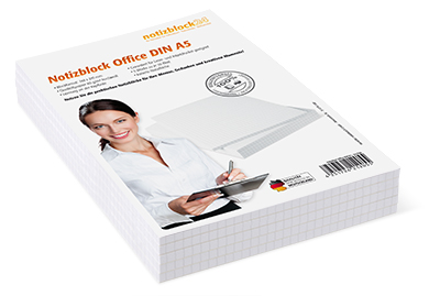 Notizblock Office DIN A5 - 5er Pack