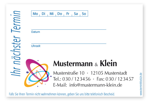 1240020101 Terminzettel Mini "Simple Creative" Terminzettel Mini "Simple Creative"